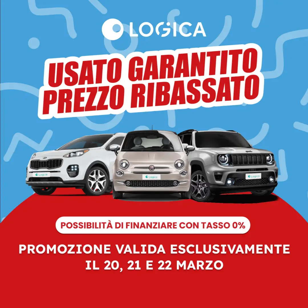 Immagine promozione Usato garantito, prezzo ribassato: solo per il 20, 21 e 22 marzo!