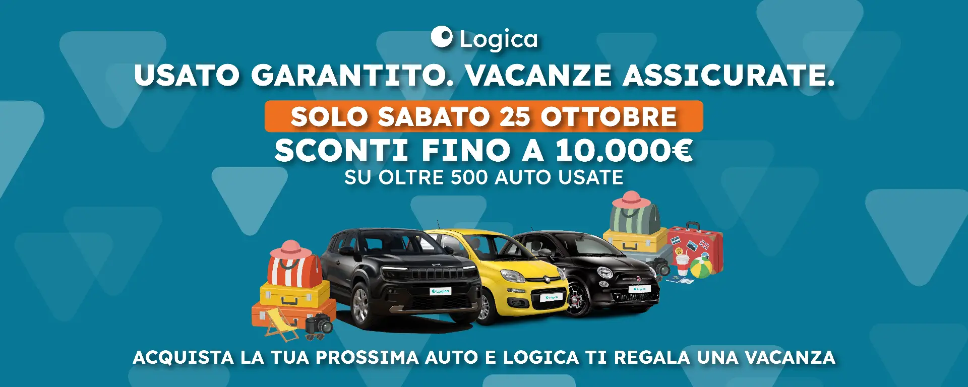 Immagine promozione Compra la tua macchina usata da Logica: per te fino a €10.000 di sconto!