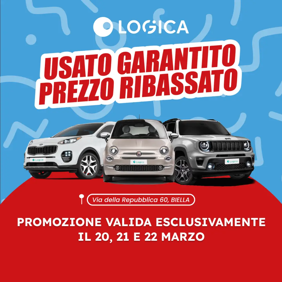 Immagine promozione Usato garantito, prezzo ribassato: solo per il 20, 21 e 22 marzo!