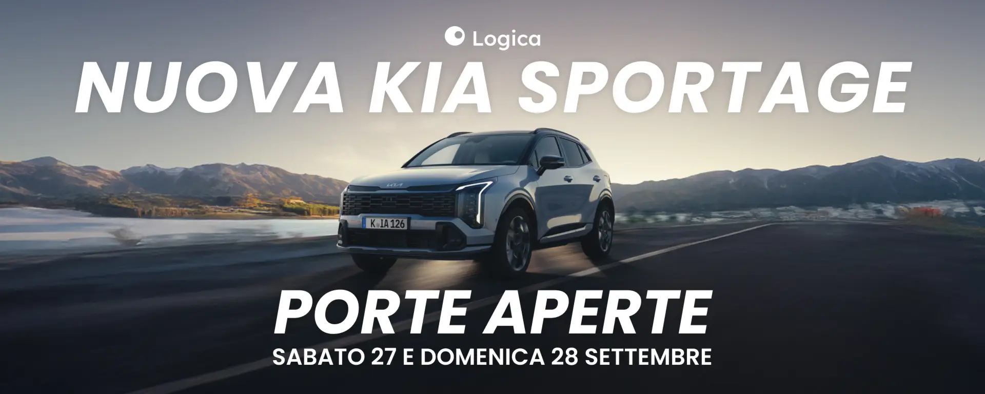 slider desktop Nuova Kia Sportage: scoprila nel porte aperte sabato 27 e domenica 28 settembre